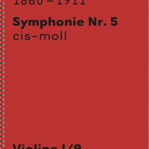 Mahler 5 Orchesterstimmen - Ausleihe